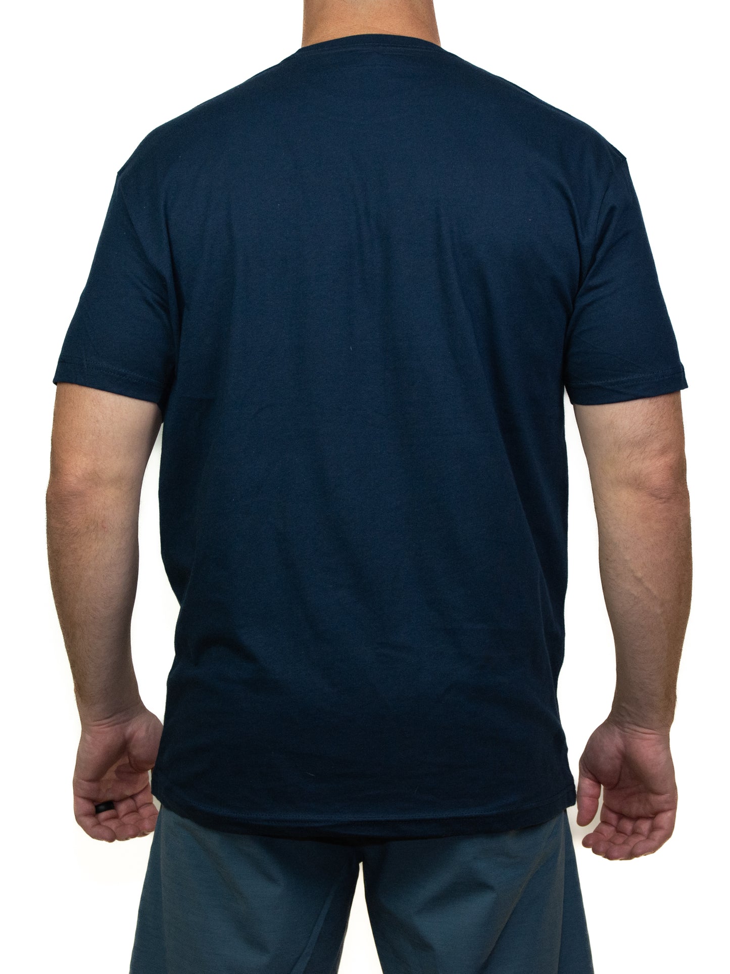 Crew T - Logo - Navy/Pink