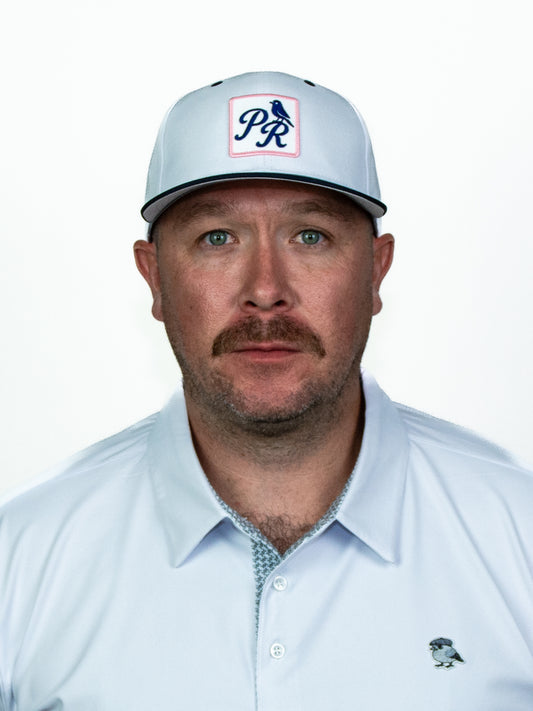 Logo Hat - Two Tone - White/Navy/Pink