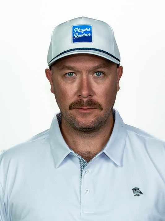 Script Rope Hat - White/Blue