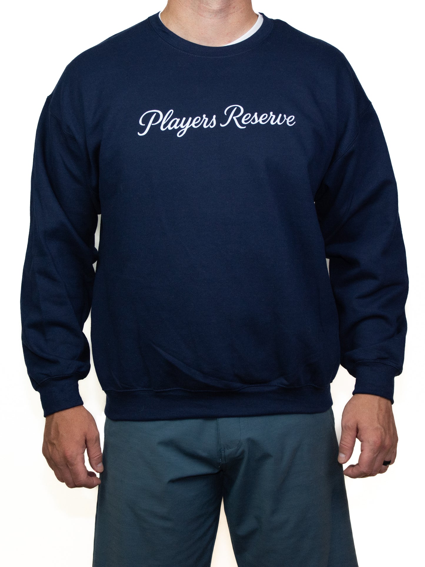 Crewneck - Script - Navy