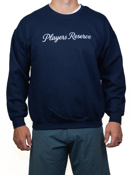 Crewneck - Script - Navy